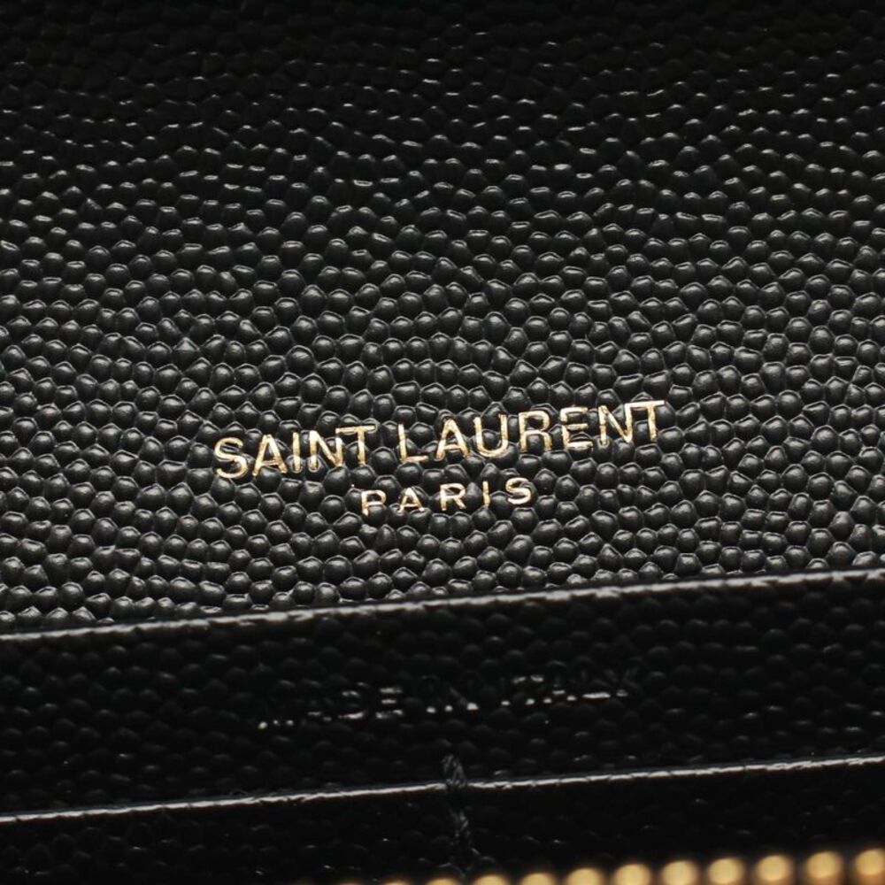 Yves Saint Laurent Leather Monogram Wallet - Picture 3 of 4